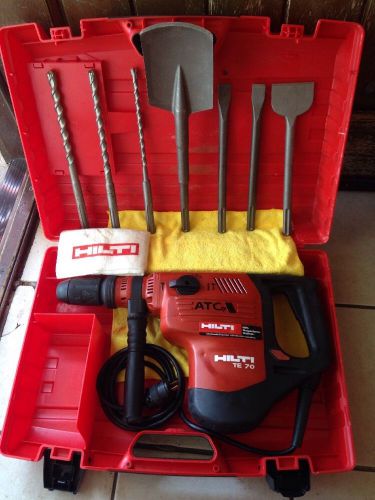 HILTI TE 70 HAMMER DRILL *ATC *GREAT CONDITION,All FREE BITS STRONG -FAST SHIP@