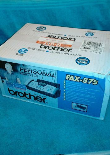 * new sealed * personal brother fax-575 plain paper fax phone copier nib for sale