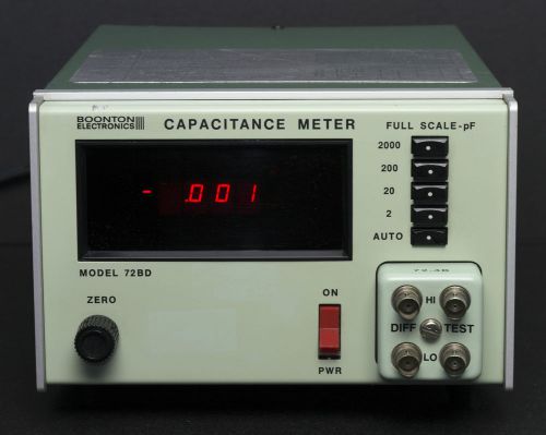 Boonton electronics 72bd 1mhz capacitance meter 2-2000pf f.s., digital display for sale
