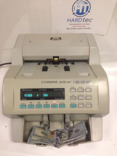 Cummins jetscan 4062 currency counter w/ counterfeit detection $100 bill ready for sale