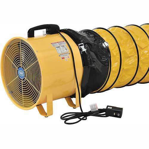Global portable ventilation fan 12 inch with 32 feet flexible ducting for sale