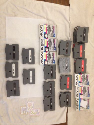 Brother P-Touch TX Tape Cassettes Assorted Sizes And Colors.
