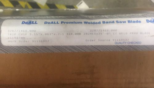 DoAll Premium Welded Band Saw Blade 39 Ft