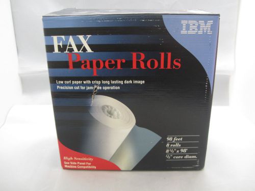 Vintage IBM Fax Paper Rolls X6 98&#039; 8.5&#034; x 98&#039; New Old Stock