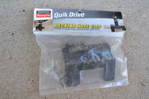 Simpson quikdrive quik drive qddeckclip decking nose clip - new! free shipping! for sale