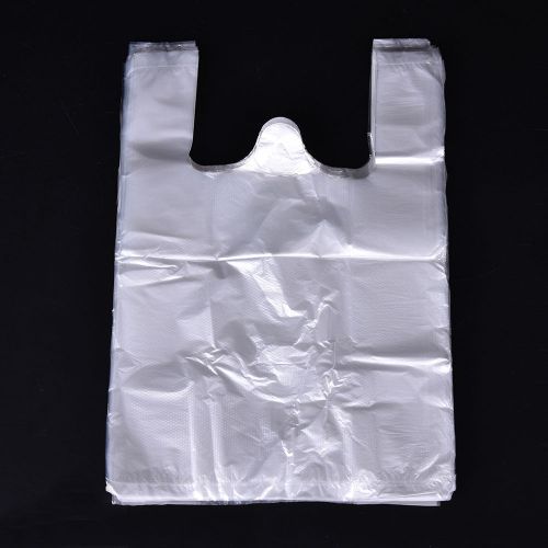 100X Design Plastic T-Shirt Retail Shopping Bags Handles Packaging VA