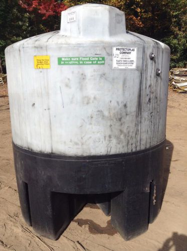Protectoplas company composite 1050 gallon cone bottom drum storage tank for sale