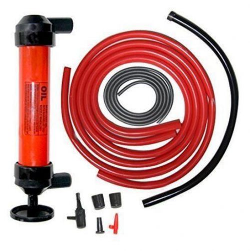 Car Water Oil Fuel Pump Transfer Gas Liquid Pipe Siphon Tool Pump Kit  Brand New