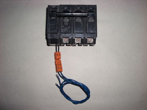 Ge thql3060st8 thql shunt trip 60 amp 240 volt 3 pole circuit breaker for sale