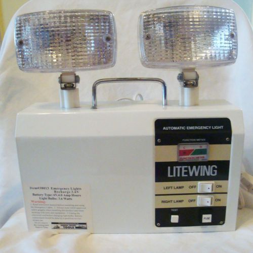 Litewing Automatic Emergency Light Item #38013 NEW