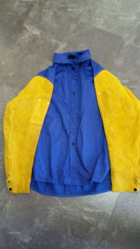 Tillman Welding Jacket t3300 Large FR Cotton Torso W/ Leather Sleeves