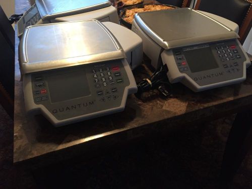 Lot of 2 Hobart Quantum Scale &amp; Printer System/Grocery, Bakery...