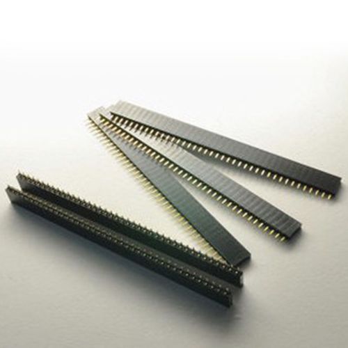 10pcs 2.54mm 40Pin 1/ 2 Rows Straight/ Angle Female Pin Header Socket Strip
