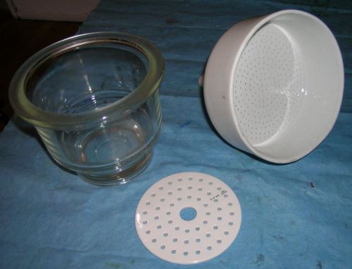 Dessicator and Large Porcelain Filter