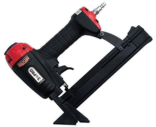 3 Pro 3 PRO S9032P 18-Gauge Flooring Stapler, 3/8 - 1 1/4-Inch Long, Black/Red