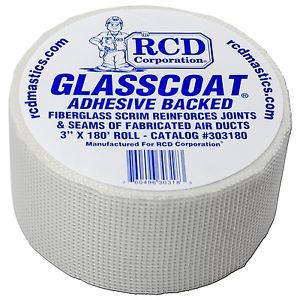 Glasscoat adhesive-backed fiberglass mesh 3&#034; x 180&#039; for sale