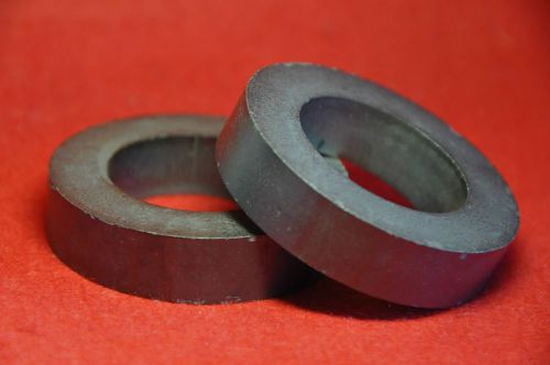 2pcs   65.5x40x15 mm Ferrite Ring Iron Toroid Core Black for Power Inductor