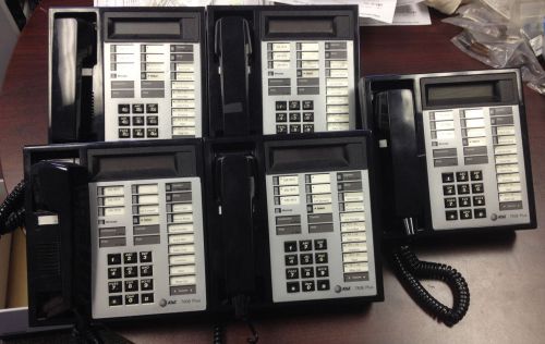 Lot of 5 AT&amp;T Lucent 7406 Plus Display Business Telephones