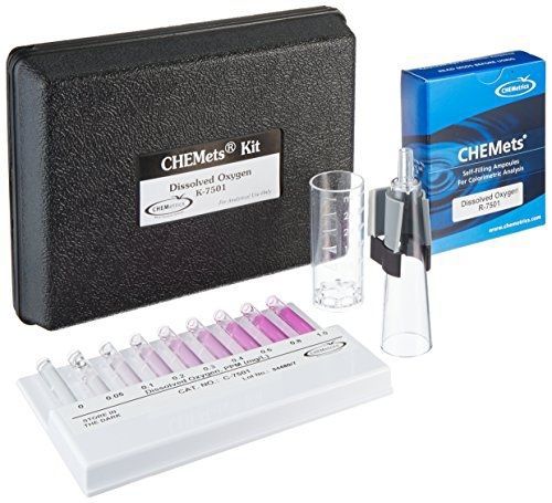 Chemetrics CHEMetrics K-7501 Dissolved Oxygen Kit, 0-1 ppm Range, 0.025 ppm MDL