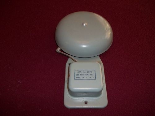 Vintage, Electric  Alarm Bell, Gray Color,Lee Electric Inc.,West N.Y.   N.J.