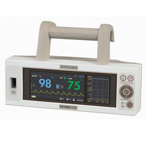 Accuro versatile bedside pulse oximeter with handle nellcor compatible probes for sale