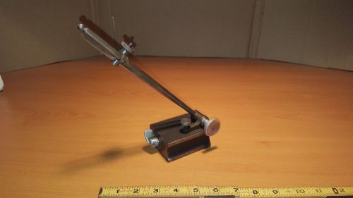 Machinist&#039;s vintage rare brown &amp; sharpe #743 magnetic base surface gauge switch for sale