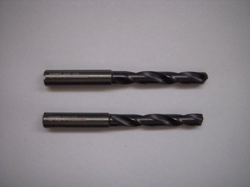 2 NEW DORMER CARBIDE DRILLS 8.5MM DIA OIL COOLANT-THRU TIAIN R453