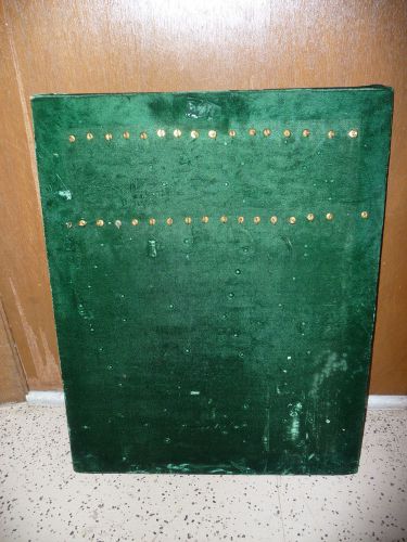 Green Velvet Jewelry Display Board 19.5&#034; x 24&#034;