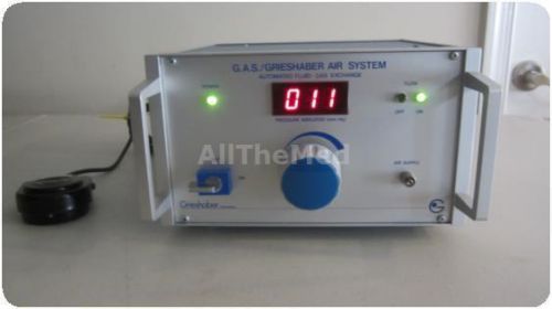 Grieshaber g.a.s air system mod 2 auto fluid gas exchange with footswitch; for sale