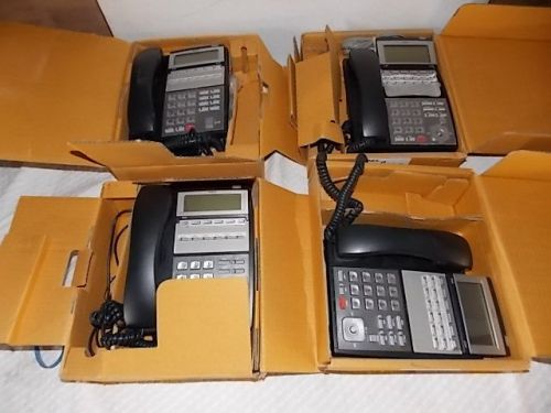 LOT OF 4- (2)NEC IP3NA-6TXH (2) NEC IP3NA-12TXH BUSINESS TELEPHONES IN BOXES