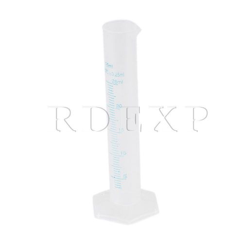 25ml Plastic Double Graduated Lab Measuring Cylinder Set of 5