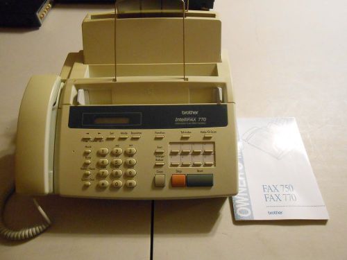 Brother IntelliFax 770 Home/Office Fax Machine With Manual!!!