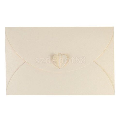 10x Vintage Pearl Paper Envelopes Wedding Party Invitation Envelopes White