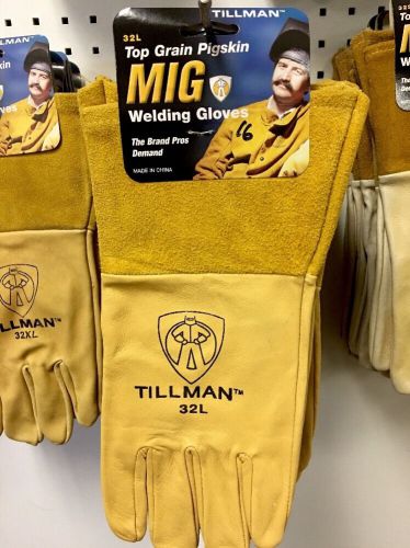Tillman 32L MIG Welding Gloves, Top Grain Pigskin