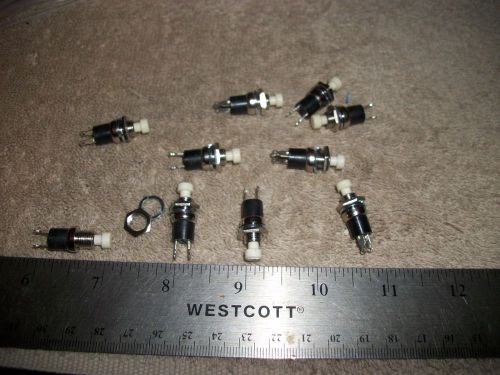 LOT OF MINI WHITE PUSHBUTTON SP N.O. SWITCHES!