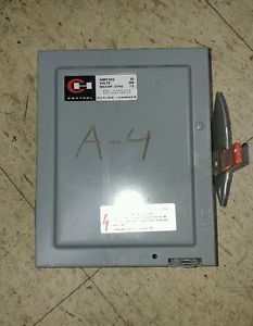 Cutler Hammer Safety Switch 30 Amp 240 VAC DG321NGB