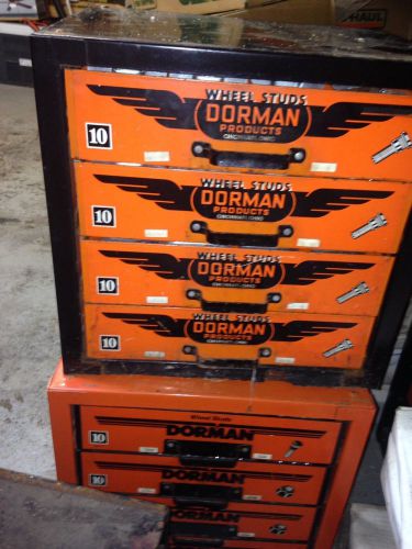Old Dorman 4 Drawer Metal Parts Cabinet Garage Car Auto Mechanic Man Cave Shop 1