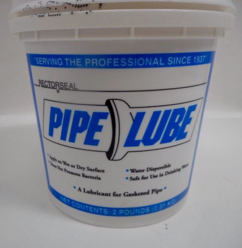 RectorSeal Pipe Lube for Gasketed Pipe 2 lb.*NEW* Safe for use in drinking water