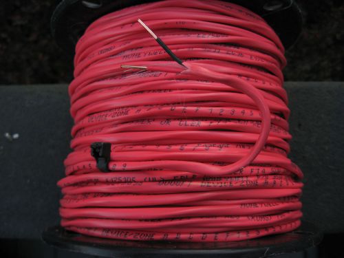 318&#039; Red Fire Security Alarm Cable Wire 16/2 FPLR 16AWG