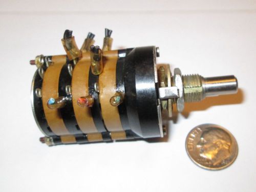 Grayhill rotary switch  series 44  3 pole - 6 positions 1 1/8&#034; od used good for sale