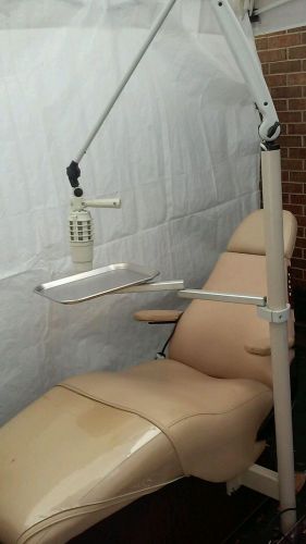nice dental chair with light and tray
