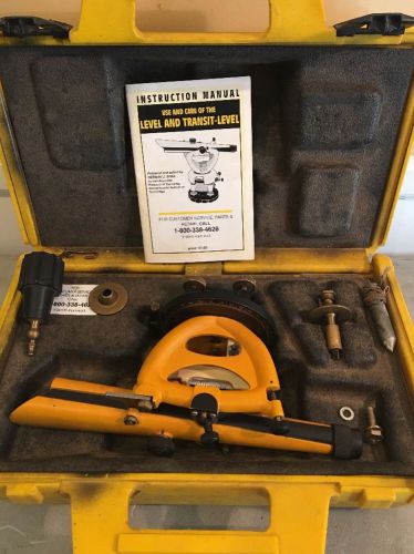 Berger Instruments Model 200B Surveying Transit Level/Scope with Hard Case