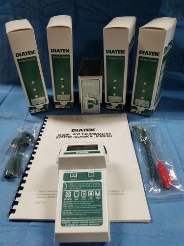 NEW DIATEK 600 Clinical Thermometer System 2 Probes 1000 Covers