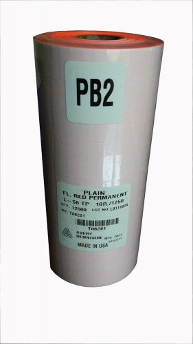 Sato pb-2 fl. red labels for pb-216 (12500/sleeve) for sale