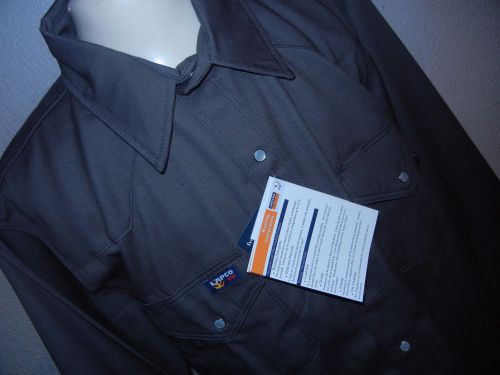 Lapco 7oz Flame Retardant Gray Work Shirt SIZE XLarge FR NEW IGR7WS WORK FIRE