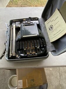 Stenograph Reporter Shorthand Machine with Case and Tripod