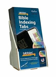 Tabbies 20 Pack with Display Rainbow Bible Indexing Tabs Old &amp; New Testaments...