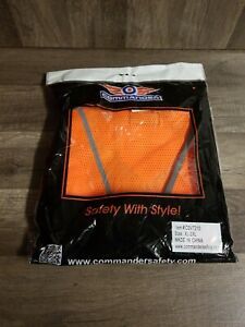 Commander Safety Vest Orange Size Xl-2xl NEW