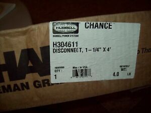 NEW 4 FT Chance Hubbell  Linesman Disconnect Stick in Box # H304611