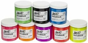 457451 Versablock Water-Based Fluorescent Block Printing Ink, 8 Ounces,